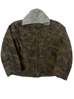 Levi's Camo Hooded Jacket Men's Size XL